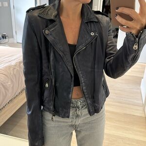 Biker leather jacket